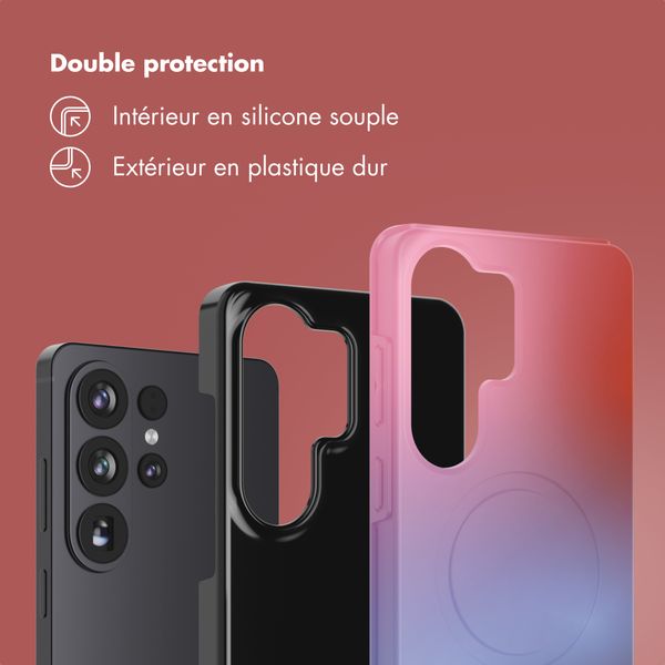 Selencia Coque arrière Vivid Samsung Galaxy S26 Ultra - Gradient Soft Blush