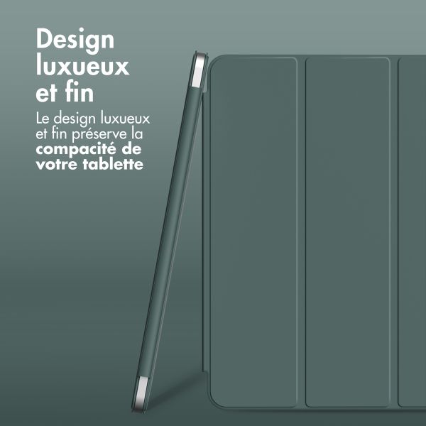 imoshion Magnetic etui de téléphone portefeuille iPad Pro 13 (2024) M4 - Vert foncé