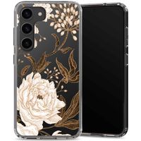 Selencia Coque très protectrice Zarya Fashion Samsung Galaxy S23 Plus - Golden Flowers