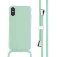 imoshion ﻿Coque en silicone avec cordon Apple iPhone X / Xs - Menthe verte