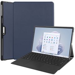 imoshion Coque tablette Trifold Microsoft Surface Pro 9 / Pro 10 / Pro 11 - Bleu foncé