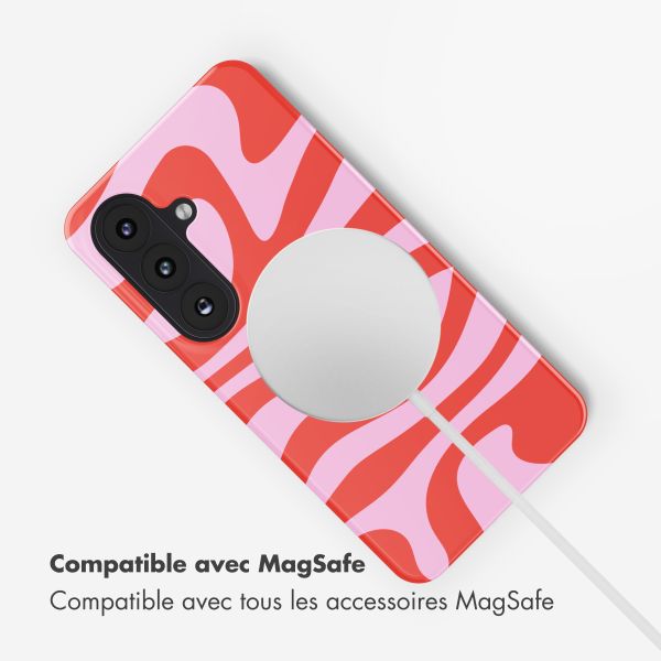 Selencia Coque arrière Vivid avec MagSafe Samsung Galaxy S26 - Dream Swirl Pink