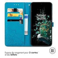 imoshion Etui de téléphone portefeuille Mandala OnePlus 10T - Turquoise