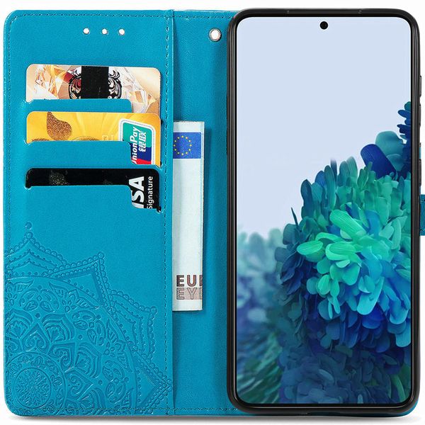 imoshion Etui de télephone Mandala Samsung Galaxy S21 - Turquoise