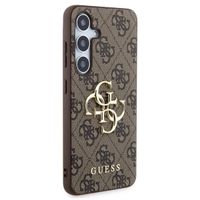Guess Coque 4G Metal Logo Backcover Samsung Galaxy S24 Plus - Marron