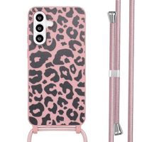 imoshion Coque design en silicone avec cordon Samsung Galaxy A36 / A56 - Animal Pink