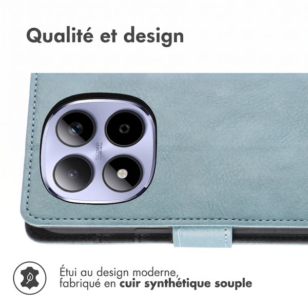 imoshion Étui de télephone portefeuille de luxe Xiaomi Redmi Note 15 Pro (4G) - Bleu clair