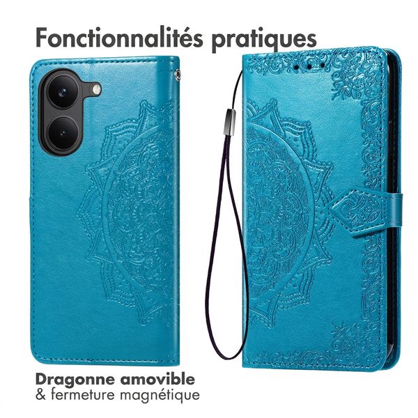 imoshion Etui de télephone Mandala Xiaomi Poco X8 Pro - Turquoise