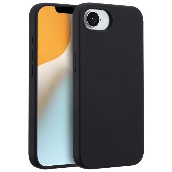 Accezz Coque Liquid Silicone avec MagSafe iPhone 16e - Noir