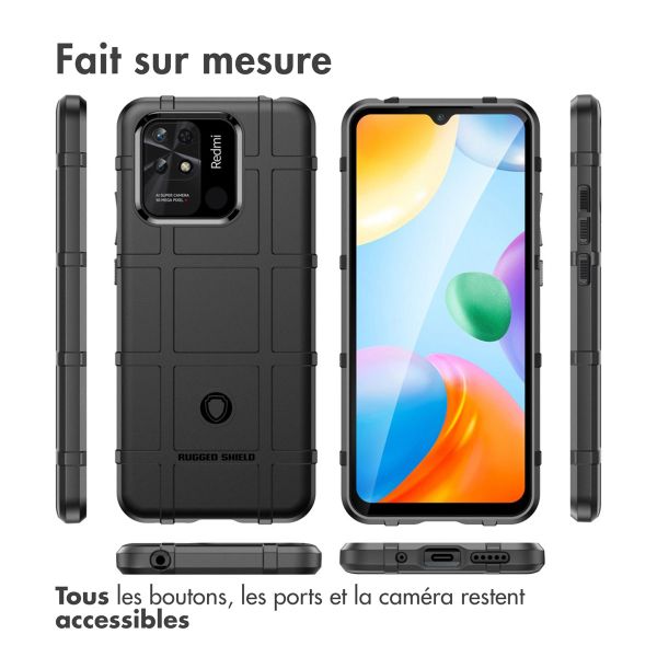 imoshion Coque Rugged Shield Xiaomi Redmi 10C - Noir