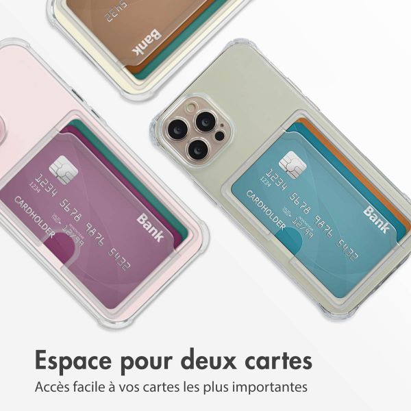 imoshion Coque silicone avec porte-cartes Apple iPhone 12 Pro - Transparent