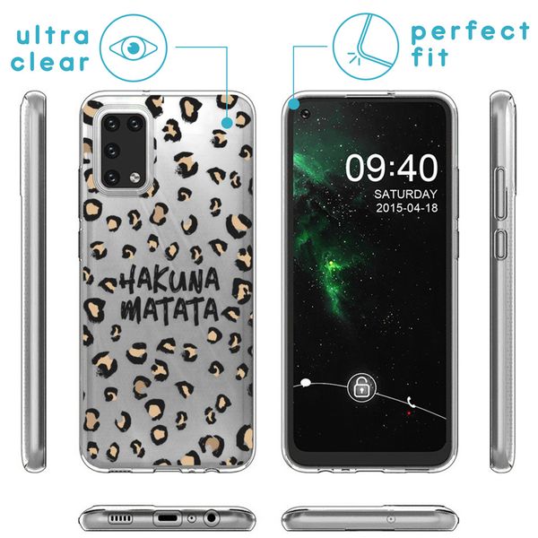 imoshion Coque Design Samsung Galaxy A02s - Léopard - Brun / Noir