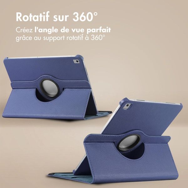 imoshion Coque tablette rotatif à 360° Apple iPad Air 3 (2019) / Pro 10.5 (2017) - Bleu foncé