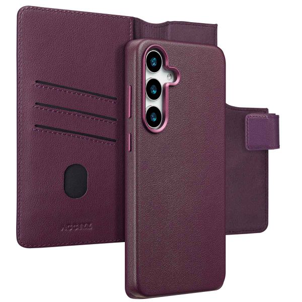 Accezz Étui de téléphone portefeuille en cuir 2-en-1 avec MagSafe Samsung Galaxy S25 Ultra - Heath Purple