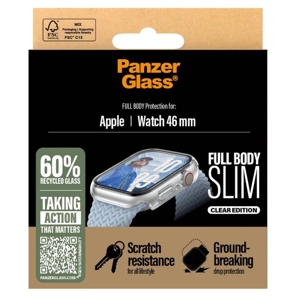 PanzerGlass Coque Full Body Apple Watch Series 10 / 11 - 46 mm - Transparent