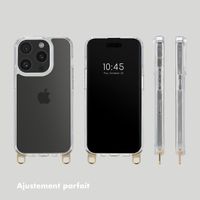 Selencia Coque arrière avec crochets amovibles Apple iPhone 15 Pro - Transparent