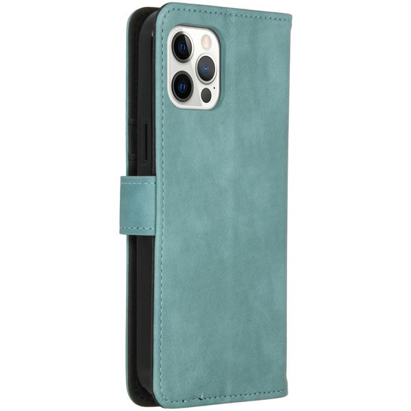 imoshion Étui de télephone portefeuille de luxe Apple iPhone 12 (Pro) - Bleu clair