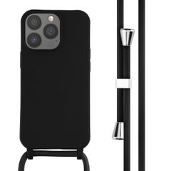 imoshion Coque en silicone avec cordon Apple iPhone 13 Pro - Noir