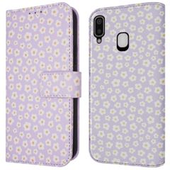 imoshion Étui de téléphone portefeuille Design Samsung Galaxy A20e - White Daisy