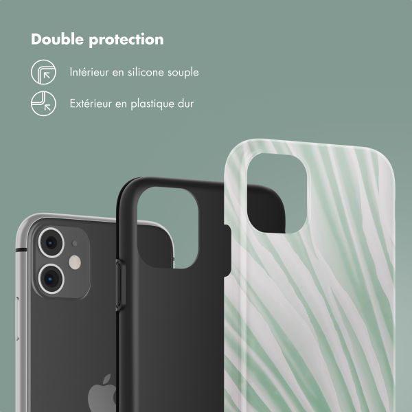 Selencia Coque arrière Vivid Tough iPhone 11 - Nature Grayed Jade