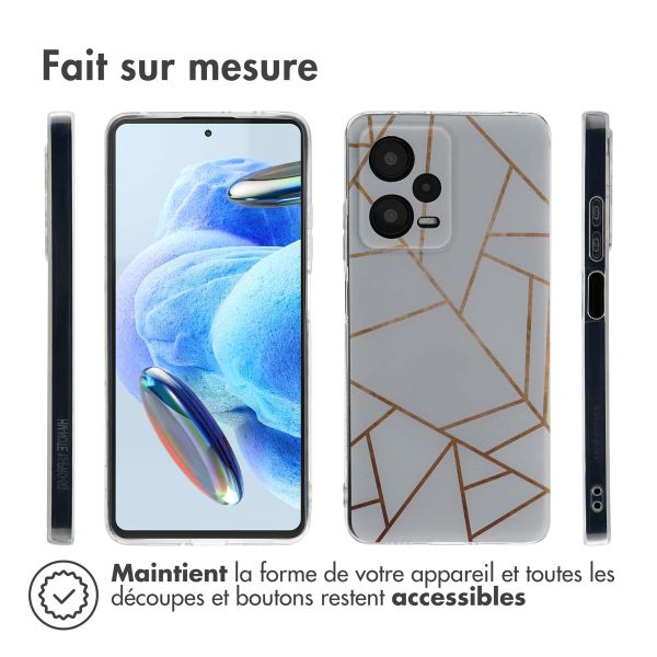 imoshion Coque Design Xiaomi Redmi Note 12 Pro - White Graphic