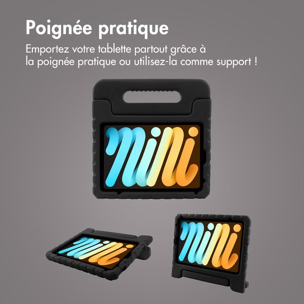 imoshion Coque kidsproof avec poignée Apple iPad Mini 7 (2024) / iPad Mini 6 (2021) - Noir