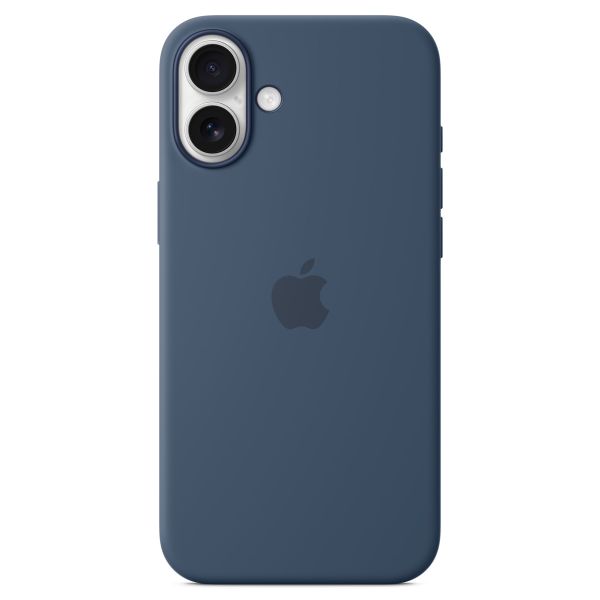 Apple Coque en silicone MagSafe Apple iPhone 16 Plus - Denim