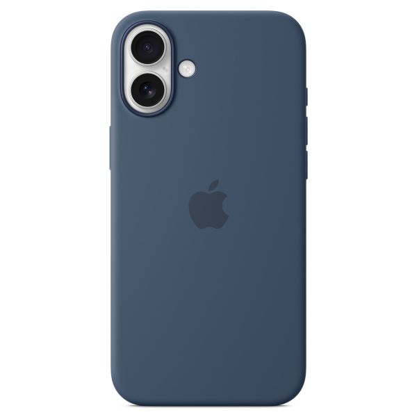 Apple Coque en silicone MagSafe iPhone 16 Plus - Denim