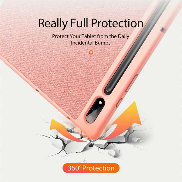 Dux Ducis Coque tablette Domo Samsung Galaxy Tab S10 Ultra / S9 Ultra / S8 Ultra - Rose