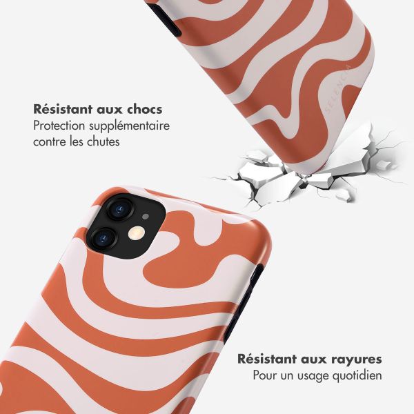 Selencia Coque arrière Vivid Apple iPhone 11 - Dream Swirl Orange