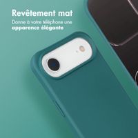 imoshion Coque arrière Color avec cordon amovible et MagSafe Apple iPhone Air - Vert foncé