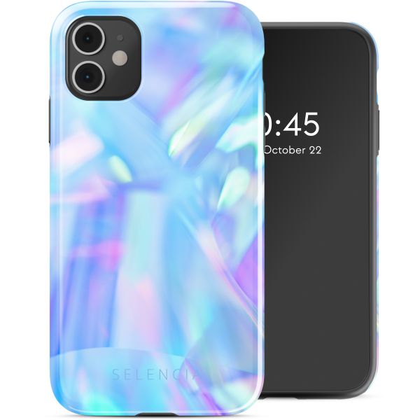 Selencia Coque arrière Vivid Tough iPhone 11 - Holographic Blue Dream