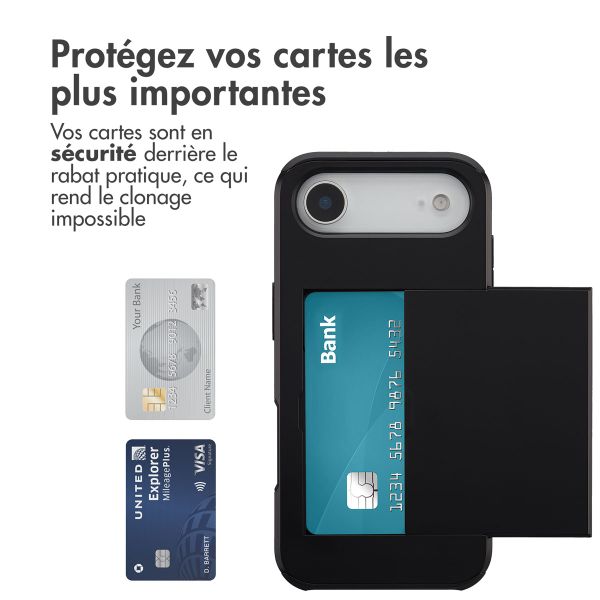 imoshion Coque arrière avec porte-cartes Apple iPhone Air - Noir