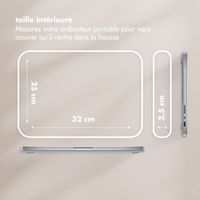 Selencia Pochette ordinateur Puffy 13-14 pouces - Beige