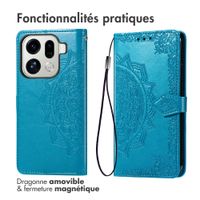 imoshion Etui de télephone Mandala Oppo Find X9 Pro - Turquoise