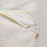 Selencia Pochette ordinateur Teddy 13-14 pouces - Latte