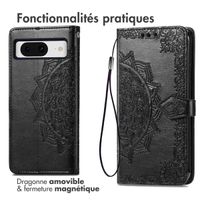 imoshion Etui de téléphone portefeuille Mandala Google Pixel 8 - Noir