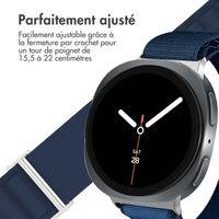 imoshion Bracelet en nylon Alpine Samsung Galaxy Watch 8 (40/44mm) / Classic (46mm) - Bleu foncé