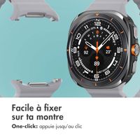 imoshion Bracelet Ocean en silicone Samsung Galaxy Watch Ultra (2024/2025) - Brown Gray