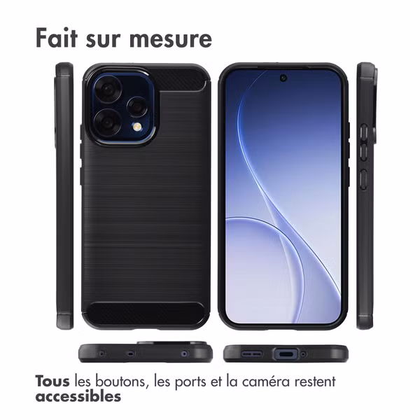 imoshion Coque Brushed Oppo Reno15 F (5G) - Noir