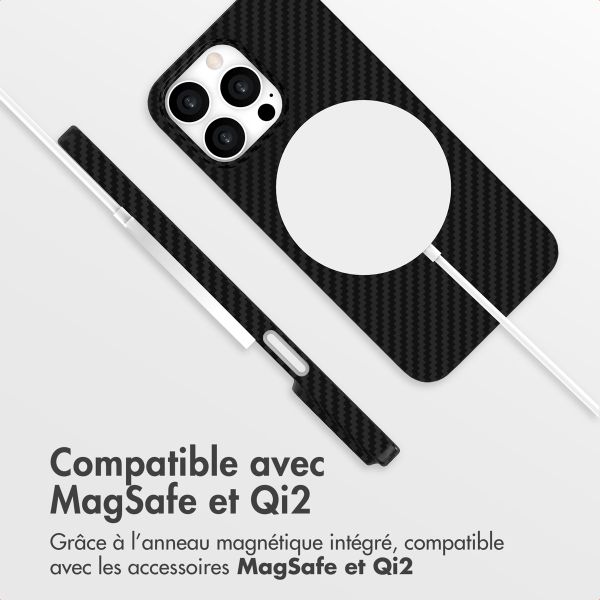 Accezz Coque Kevlar MagSafe Apple iPhone 14 Pro - Noir