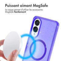 imoshion Coque Pailletée avec MagSafe Samsung Galaxy S25 Edge - Violet