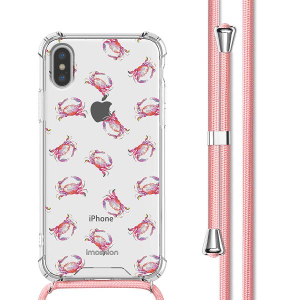 imoshion Coque Design avec cordon iPhone Xs / X - Crab Watercolor