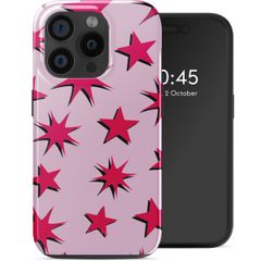 Selencia Coque arrière Vivid avec MagSafe iPhone 15 Pro - Stars Rubine Red Light Pink