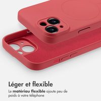 imoshion Coque Couleur avec MagSafe Apple iPhone 15 - Dusty Rose