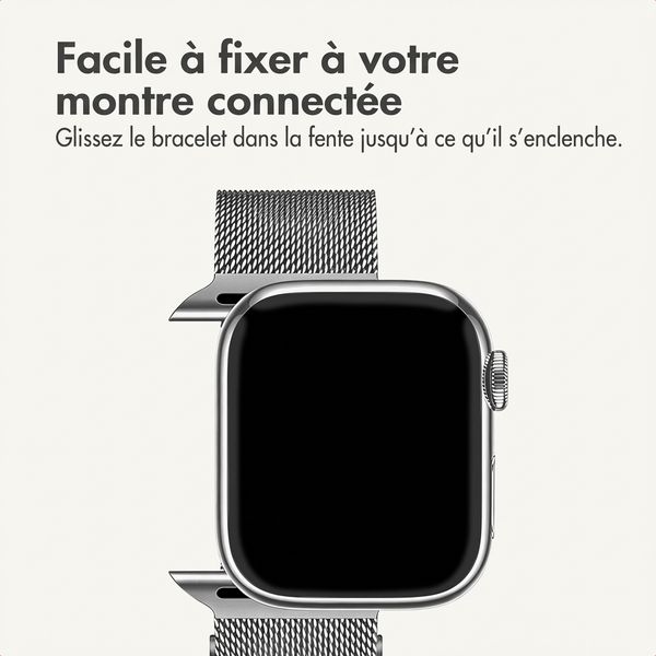 imoshion Bracelet magnétique milanais Apple Watch | 44/45/46/49 mm - Argent