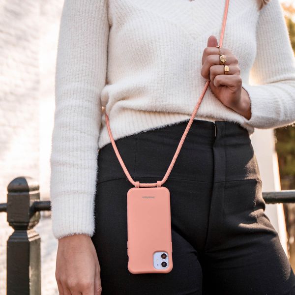 imoshion Coque de couleur avec cordon amovible Apple iPhone 13 - Peach