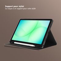 Selencia Coque tablette Riva Samsung Galaxy Tab A11 Plus - Mocha Brown