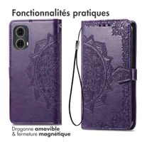 imoshion Etui de téléphone portefeuille Mandala Motorola Moto G85 - Violet