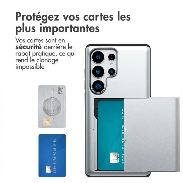 imoshion Coque arrière avec porte-cartes Samsung Galaxy S25 Ultra - Gris